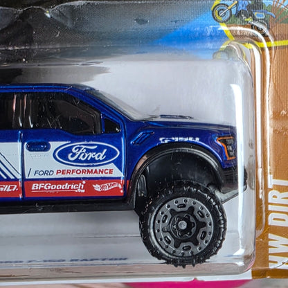 Hot Wheels 17 Ford F-150 Raptor Die-Cast Truck HW Dirt Series Blue/White