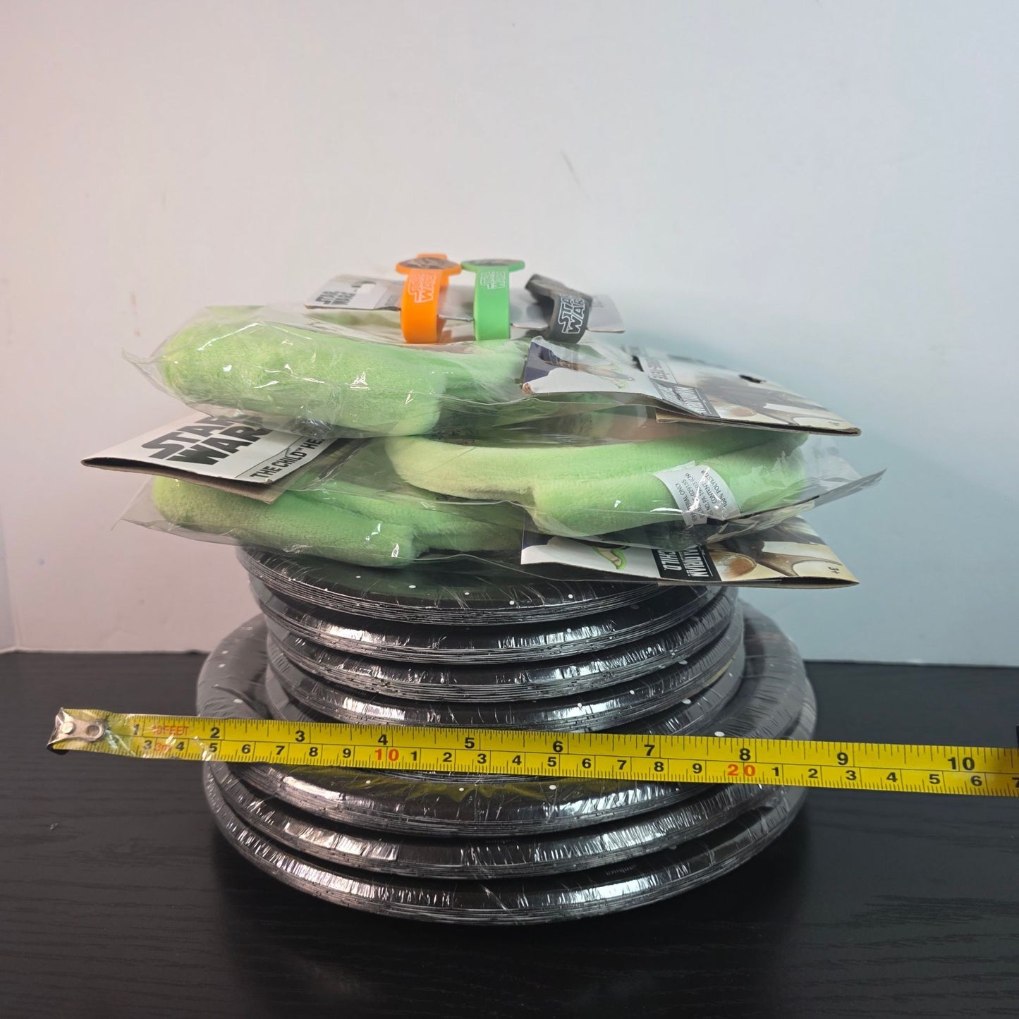 Baby Yoda Party Supplies Lot Plates Headbands Bracelets Mandalorian New