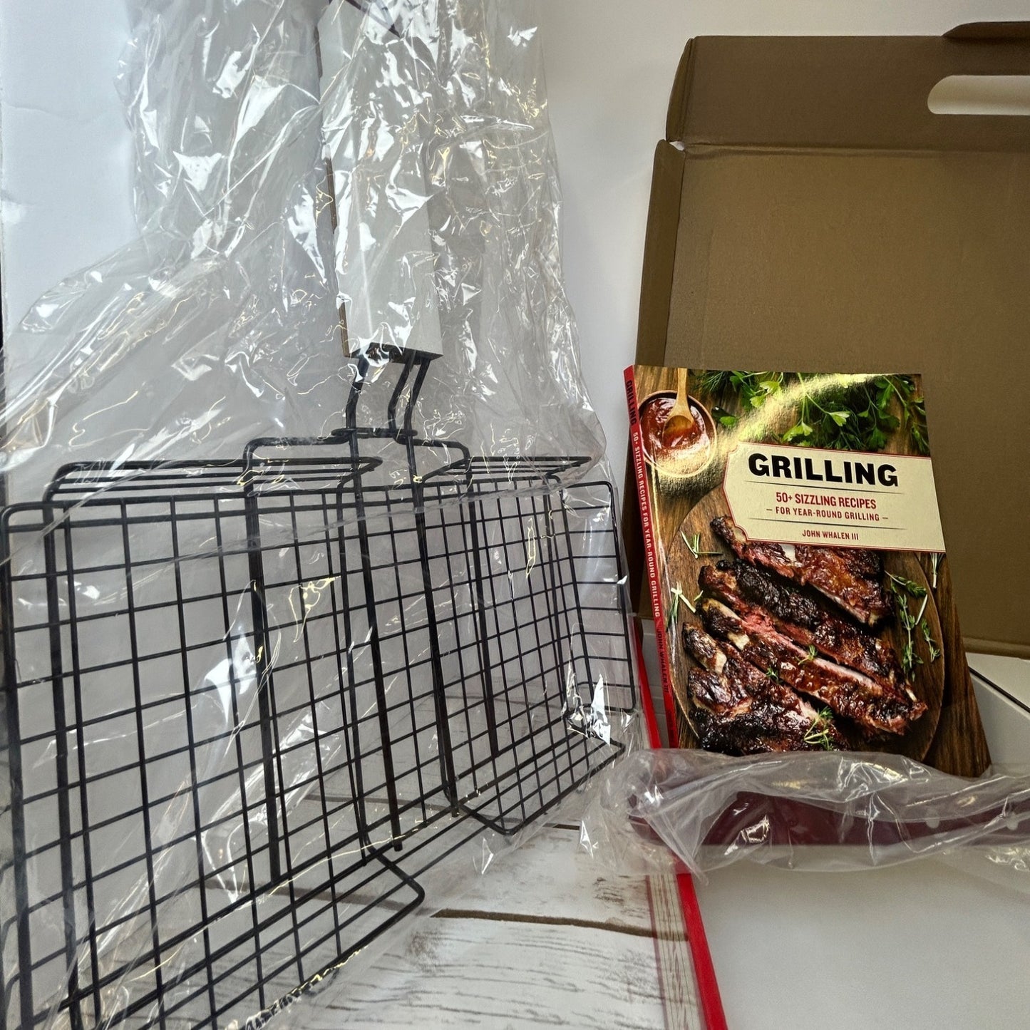 Grilling Kit With Tools Basket & 50 Recipes