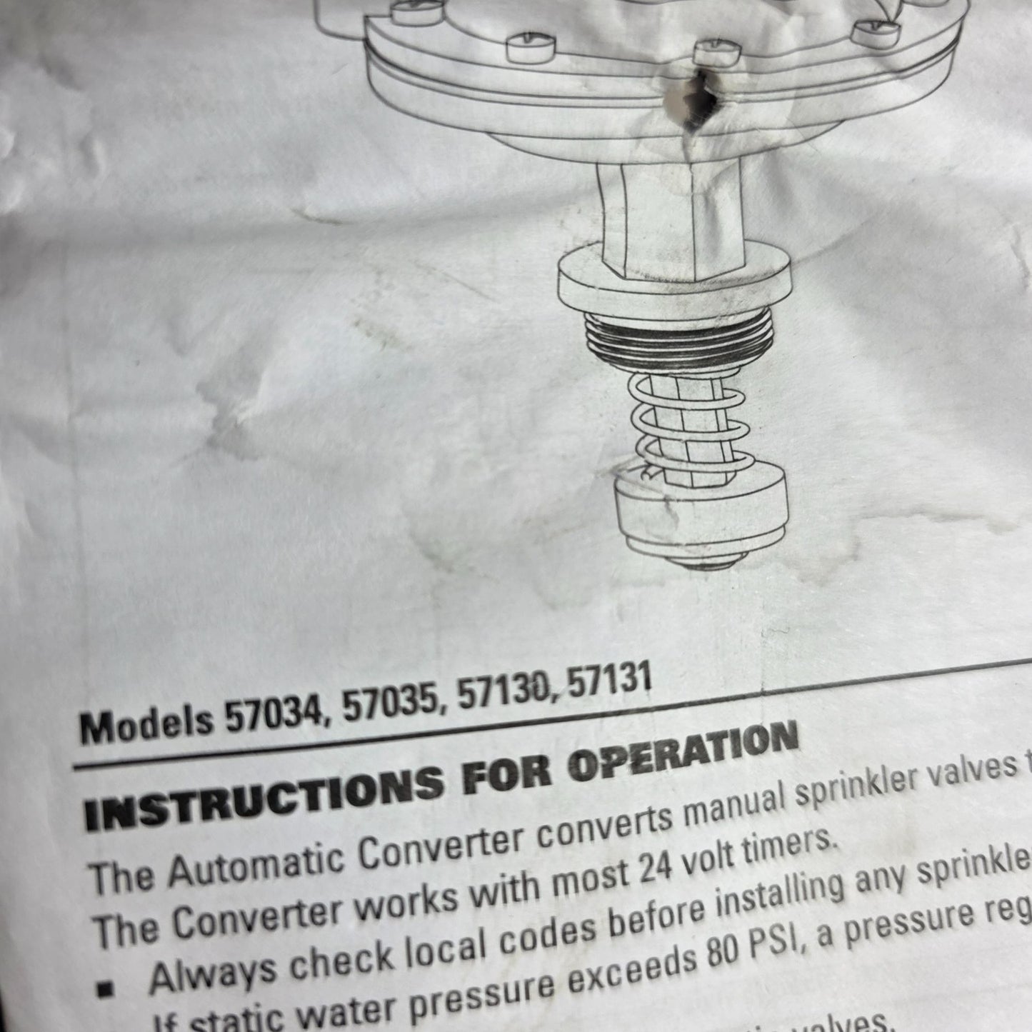 Automatic Brass Valve Converter 3/4 Inch Orbit