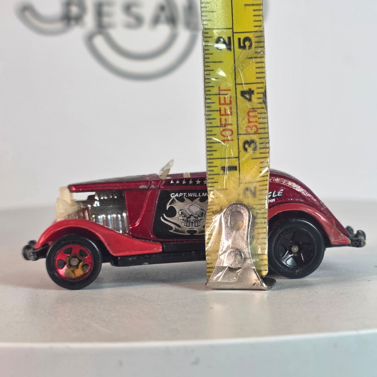 Hot Wheels 1996 BoneRipper Capt Willmott Eagle Squadron Red Loose