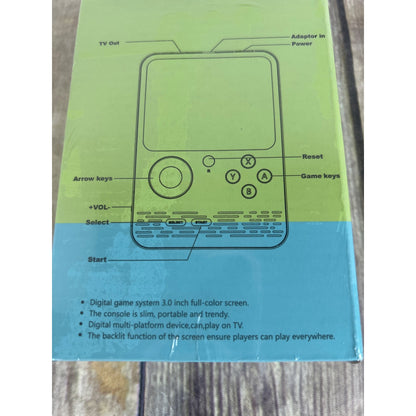 G5 Game Box 3.0 Inch Digital Handheld Game Player With AV/DC Cable & User Manual