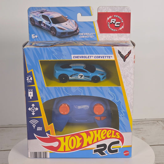 Hot Wheels RC Chevrolet Corvette Blue Remote Control Car 5+