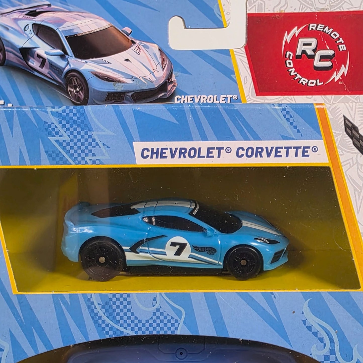 Hot Wheels RC Chevrolet Corvette Blue Remote Control Car 5+