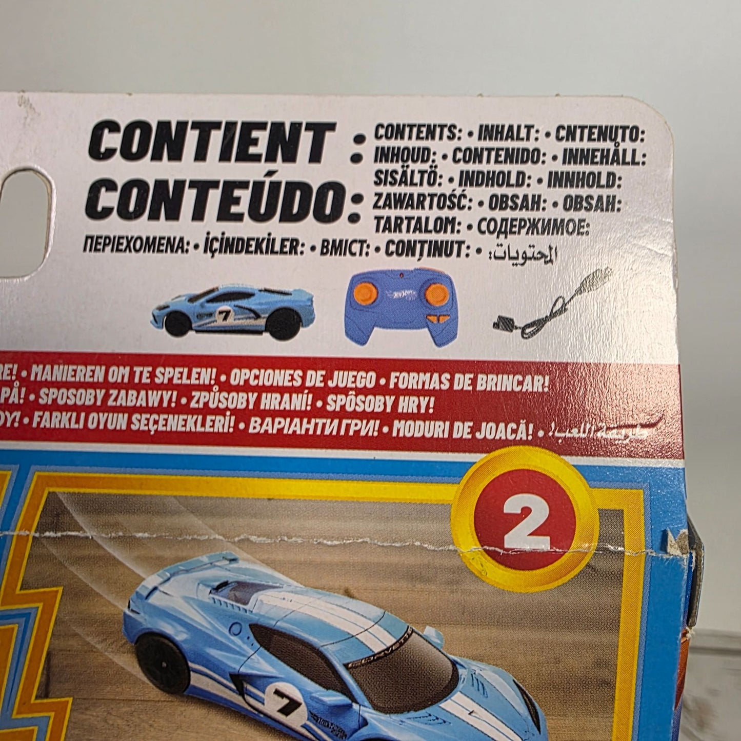 Hot Wheels RC Chevrolet Corvette Blue Remote Control Car 5+
