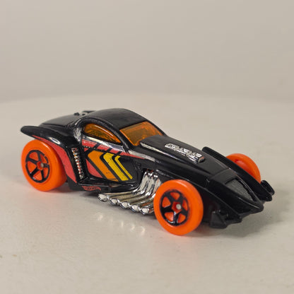 2015 Hot Wheels BURL-ESQUE Black Orange Diecast 1:64 Car Track Builder Unlimited