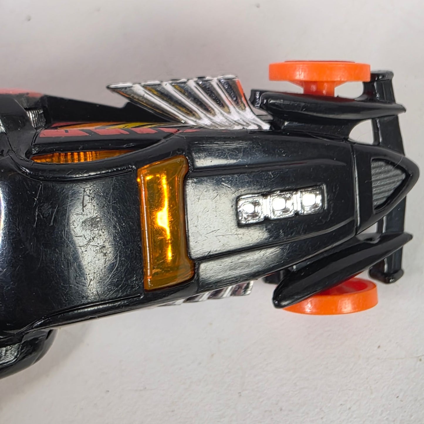 2015 Hot Wheels BURL-ESQUE Black Orange Diecast 1:64 Car Track Builder Unlimited