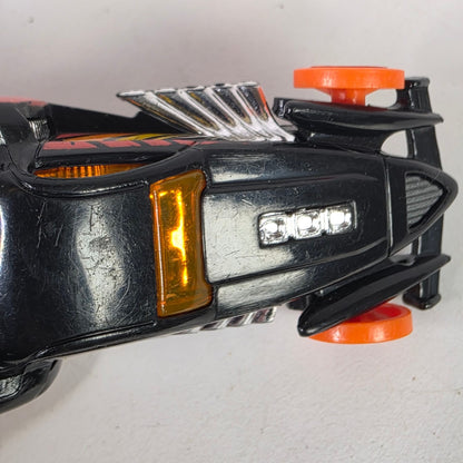 2015 Hot Wheels BURL-ESQUE Black Orange Diecast 1:64 Car Track Builder Unlimited