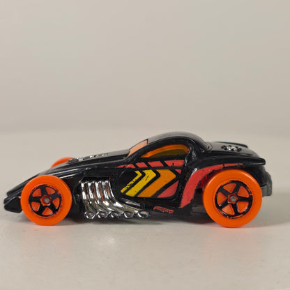 2015 Hot Wheels BURL-ESQUE Black Orange Diecast 1:64 Car Track Builder Unlimited