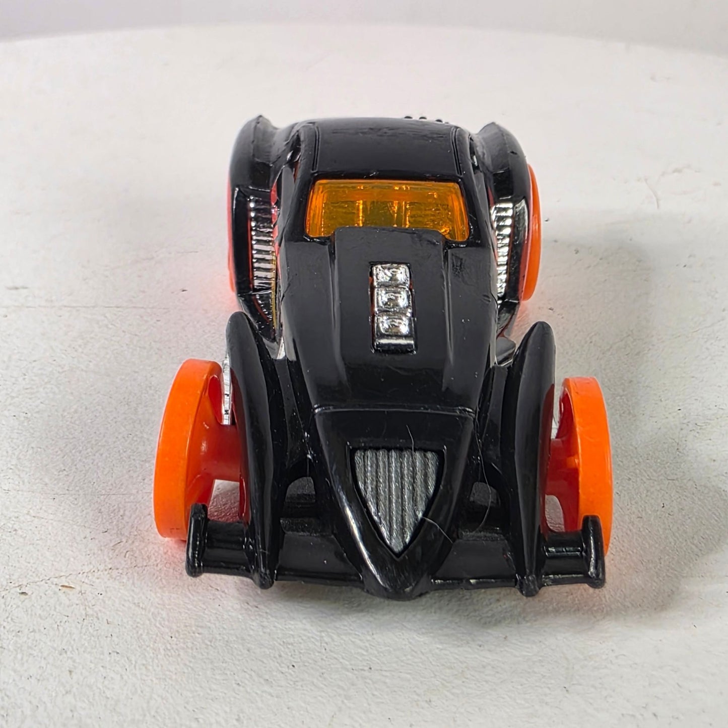 2015 Hot Wheels BURL-ESQUE Black Orange Diecast 1:64 Car Track Builder Unlimited