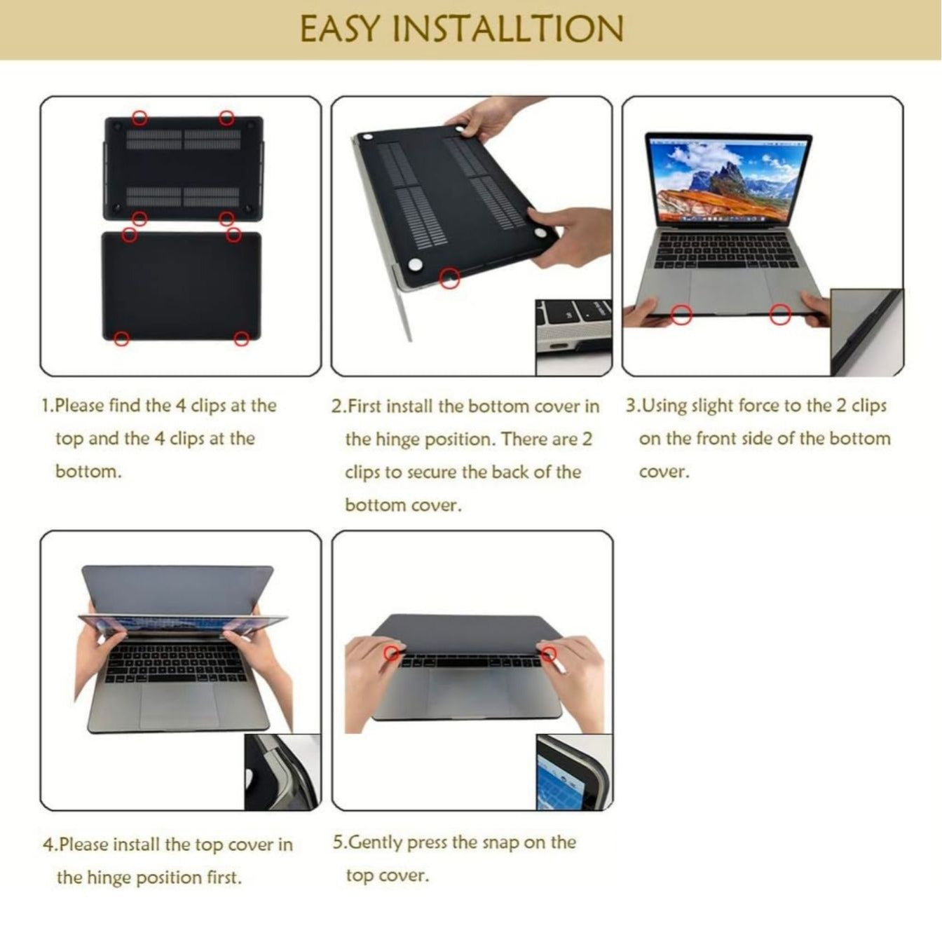 May Chen MacBook Air 15" Case With Keyboard Cover & Screen Protector