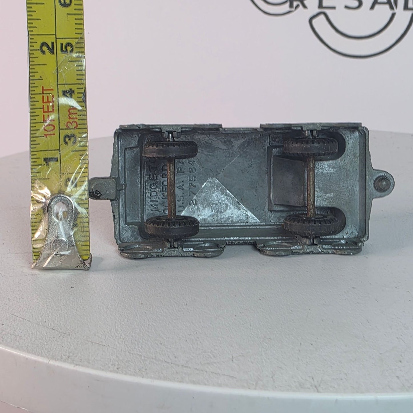 Vintage Midgetoy Freight Coal Car Black Patina 1950s Diecast Loose